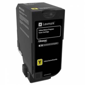 Тонер касета Lexmark Yellow Return Programme Toner Cartridge, 3000 страници, Жълт, 74C20Y0 - изображение