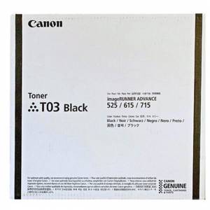 Тонер касета Canon Toner T03, За Canon imageRUNNER ADVANCE 525i II / 615 / 715, До 51 500 - А4, Черен, 2725C001AA - изображение