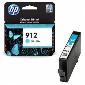 Консуматив HP 912 Cyan Original Ink Cartridge, 3YL77AE - изображение