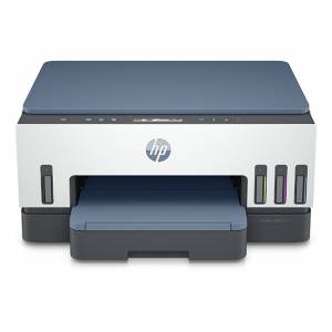 Мастилоструйно многофункционално устройство HP Smart Tank 725 All-in-One, A4, Принтиране / Копиране / Сканиране, USB 2.0, WiFi, Бял / Син, 28B51A#670 - изображение