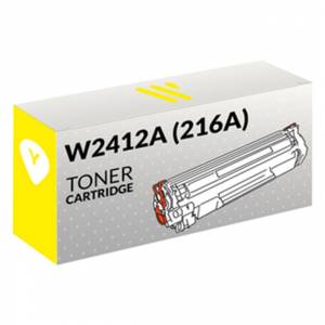 Тонер касета 216A - Yellow - W2412A, Зa COLOR LASERJET PRO M155 / MFP M182nw / M183fw, До 850 страници, Жълт, 100HPW2412A - изображение