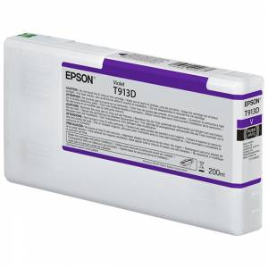 Мастилена касета Epson Ultrachrome HDR, T913D Photo, 200ml, Violet, C13T913D00 - изображение