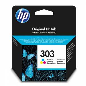 Консуматив HP 303 Tri-color Original Ink Cartridge, T6N01AE - изображение