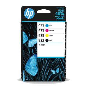 Консуматив HP 932 Black / 933 CMY Original Ink Cartridge 4-Pack, 6ZC71AE - изображение