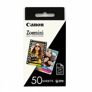 Хартия, Canon Zink Paper ZP-203050S 50 Sheets for Zoemini Portable Printer, 3215C002AB - изображение