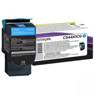 Консуматив Lexmark C544, X544, Extra High Yield Return Programme Toner Cartridge, 4000 копия, Син, C544X1CG - изображение