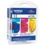 Blister Rainbow Pack Ink Cartridges (Cyan/Magenta/Yellow - 325 A4 pages at 5% coverage), DCP385C/ DCP585CW / DCP6690CW / MFC6490CW - LC1100RBWBP - Brother