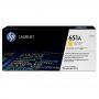 HP 651A Yellow LaserJet Toner Cartridge - CE342A - Hewlett Packard