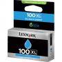 Cyan High Ink Cartridge Lexmark #100XL for S305/S405/S505/S605/PRO205/PRO 705/PRO 805/PRO 905 - Return Program 600 page - 14N1069BL