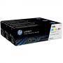 Тонер касета - HP 128A CYM Tri-Pack LaserJet Toner Cartridge - CF371AM - Hewlett Packard