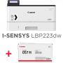 Лазерен принтер Canon i-SENSYS LBP223dw, USB 2.0 Hi-Speed, Бял, 3516C008AA + Canon CRG-057H