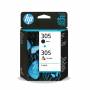 Консуматив HP 305 2-Pack Tri-color/Black Original Ink Cartridge, 6ZD17AE - Hewlett Packard