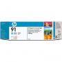 HP 91 ( C9470A ) 775 ml Light Cyan Ink Cartridge with Vivera Ink