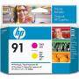 HP 91 ( C9461A ) Magenta and Yellow Printhead - Hewlett Packard