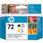 HP 72 (C9384A) Matte Black and Yellow Printhead - Hewlett Packard